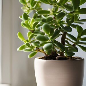 Premium Jade Plant - "Good Luck" Succulent in Minimalist Ceramic Pot