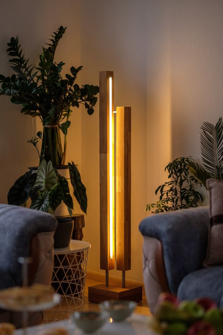 Floor Lamp, Standing Lamp, Floor Lamp, Living Room Lamp Made of Solid Oak, LED, Reading Lamp, Handmade - Etsy